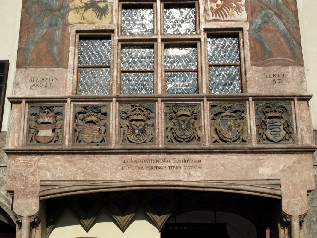 Royal Coats of Arms on the Goldenes Dachl Royal Coats of Arms on the Goldenes Dachl